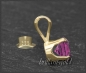 Preview: Anhänger 585 Gold Rhodolith d.rosa, 4,5,6,7mm